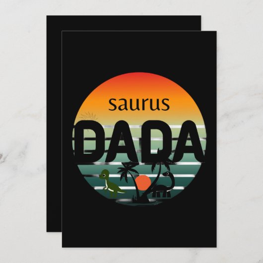 Badminto Saurus Rex Birdie Shuttle Dino Kaart (Voorkant / Achterkant)