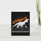 Badminto Saurus Rex Birdie Shuttle Dinosaur Badmin Kaart (Voorkant)