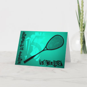 Badminton 15th Birthday gepersonaliseerd Wenskaart Kaart