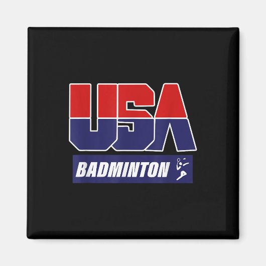 Badminton 2021 Usa Magneet (Voorkant)