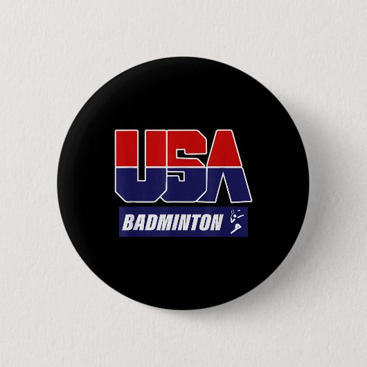 Badminton 2021 Usa  Ronde Button 5,7 Cm (Voorkant)