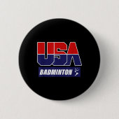 Badminton 2021 Usa  Ronde Button 5,7 Cm (Voorkant)