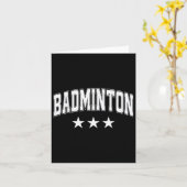 Badminton Alle witte sterren Klik Retro Varsity Te Kaart (Gele Bloem)
