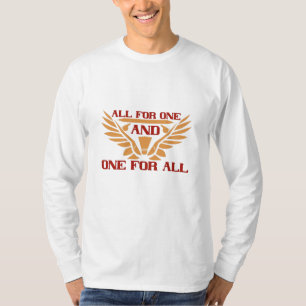 Badminton - alles voor één en één voor iedereen t-shirt