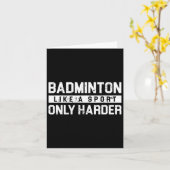 Badminton als een sport alleen harder shuttle ontw kaart (Gele Bloem)