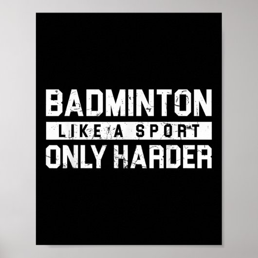 Badminton als een sport maar dan harder Shuttle on Poster (Voorkant)