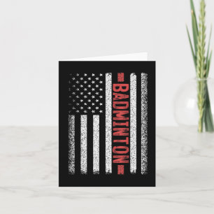 Badminton Amerikaanse Vlag 4e Juli Badminton Spele Kaart
