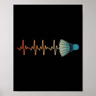 Badminton Art voor mannen Vrouwen Badminton Lover Poster