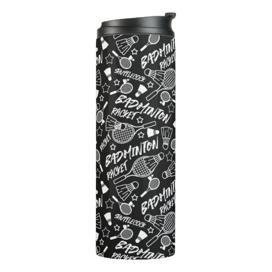 Badminton Athletic Design Tumbler  Thermosbeker (Gedraaid links)