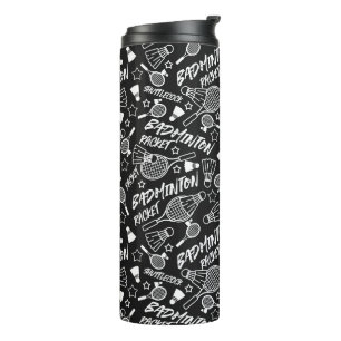 Badminton Atletisch Ontwerp Tumbler Thermosbeker