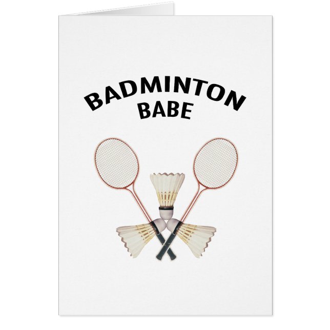 Badminton Babe (Voorkant)