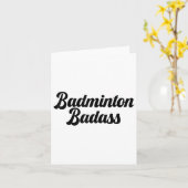 Badminton Bad Badminton Speler Grappig Nieuwigheid Kaart (Gele Bloem)