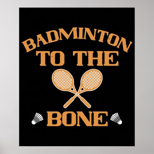Badminton - Badminton aan het bot Poster (Voorkant)