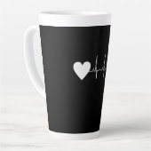 Badminton - Badminton Bal Hartslag Latte Mok (Linkerhoek)