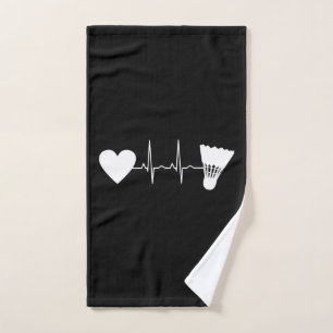 Badminton - Badminton Ball Heartbeat Handdoek