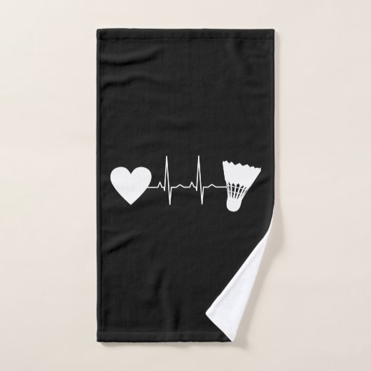 Badminton - Badminton Ball Heartbeat Handdoek (Handdoek)