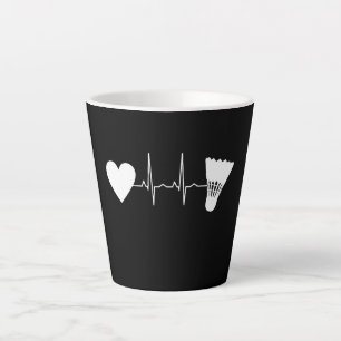 Badminton - Badminton Ball Heartbeat Latte Mok