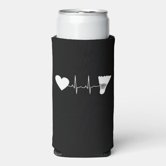 Badminton - Badminton Ball Heartbeat Seltzer Blikjeskoeler (Seltzer Voorkant)