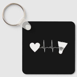 Badminton - Badminton Ball Heartbeat Sleutelhanger