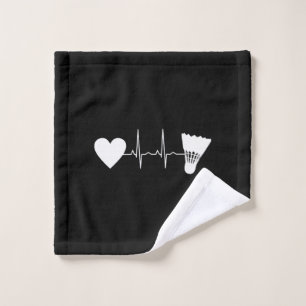 Badminton - Badminton Ball Heartbeat Washandje