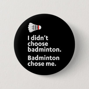 Badminton Badminton Kies Mij  Ronde Button 5,7 Cm