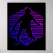Badminton Badminton Player Men Women Shuttle Poster (Voorkant)
