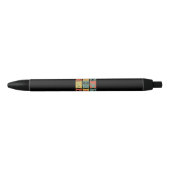 Badminton Badminton Player Retro Zwarte Inkt Pen (Voorkant)