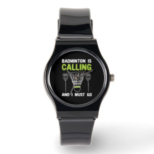 Badminton - Badminton roept Badminton Gift Horloge