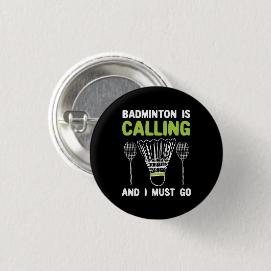 Badminton - Badminton roept Ronde Button 3,2 Cm (Voorkant /achterkant)