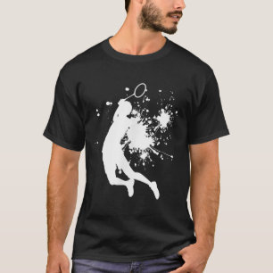 Badminton Badminton Speler Heren Squash Shuttle  T-shirt