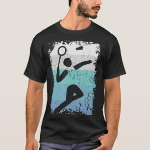 Badminton Badminton Speler Retro 2 T-shirt