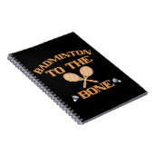 Badminton - Badminton tot op het bot Notitieboek (Rechterzijde)