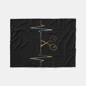 Badminton - Badmintonracket Hartslag Fleece Deken (Voorkant (Horizontaal))