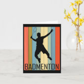 Badminton - Badmintonspeler Kaart (Gele Bloem)