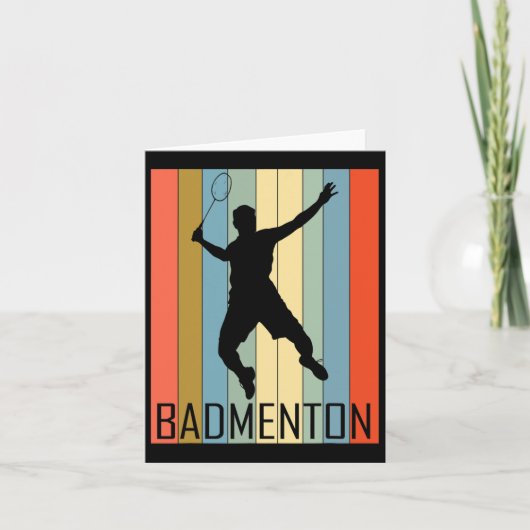 Badminton - Badmintonspeler Kaart (Voorkant)
