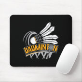 Badminton - Badmintonspeler Shuttle Birdie Muismat (Met muis)