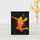 Badminton Badmintonspeler Squash Shuttle  Kaart (Gele Bloem)