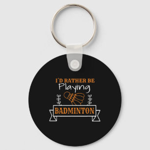 Badminton Bal Grafisch Voor Een Badmintonspeler, S Sleutelhanger