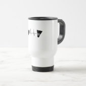 Badminton Bal Hartslag Reisbeker (Voorkant rechts)