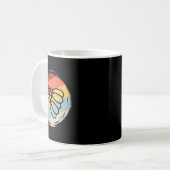 Badminton Ball 60s 70s Style Design Koffiemok (Voorkant links)