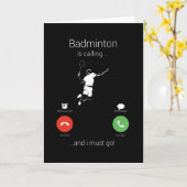 Badminton belt en ik moet gaan kaart (Gele Bloem)