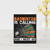 Badminton belt en ik moet gaan shuttle kaart (Gele Bloem)