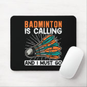 Badminton belt en ik moet gaan shuttle muismat (Met muis)