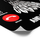 Badminton belt en ik moet gaan shuttle poster (Hoek)