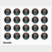 Badminton belt en ik moet gaan shuttle ronde sticker (Vel)