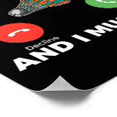 Badminton belt en ik moet naar Badminton gaan Poster (Hoek)