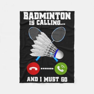 Badminton belt en ik moet naar Racket Badminto Fleece Deken