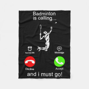 Badminton belt fleece deken
