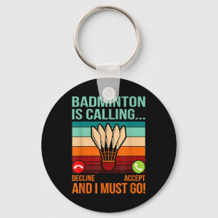Badminton belt met Shuttle Lover Player Coach GR Sleutelhanger