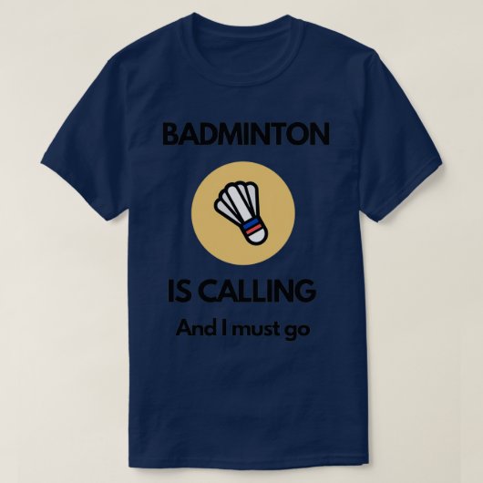 Badminton belt T 21 T-shirt (Design voorkant)